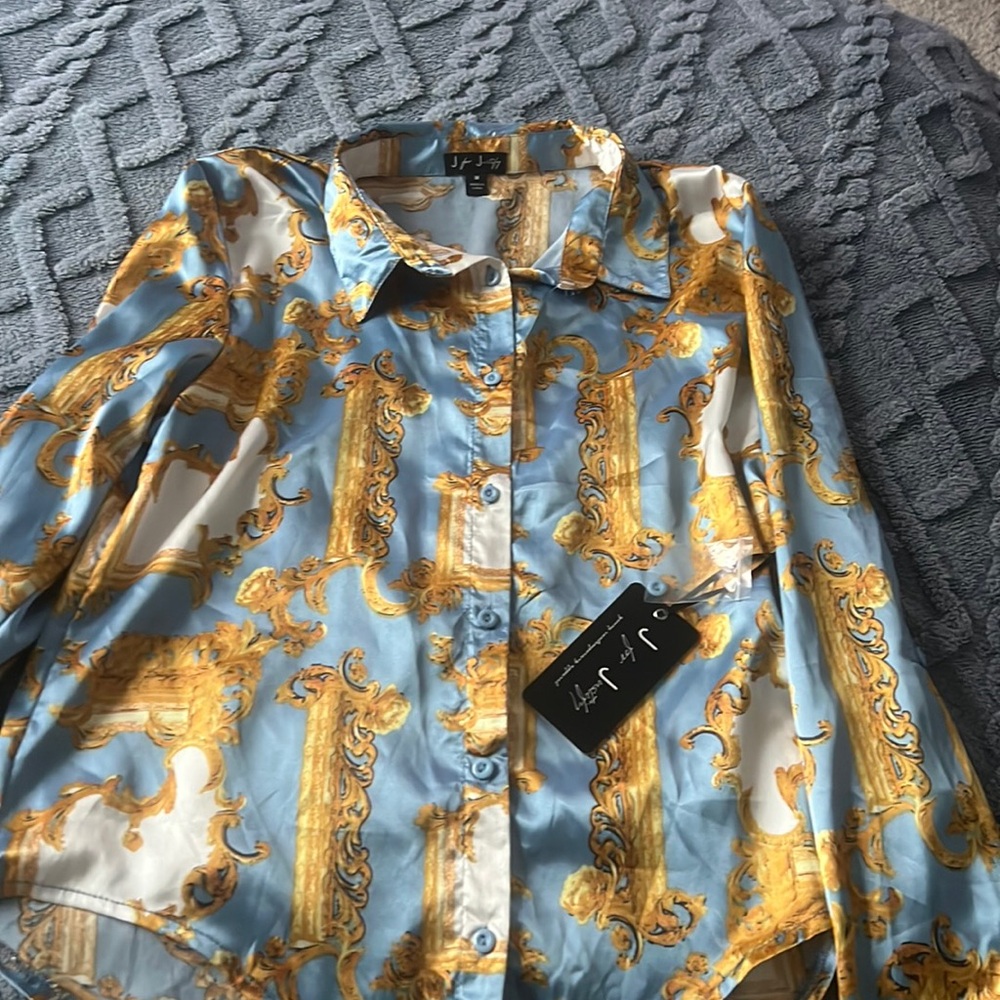Beautiful Satin Blouse New with Tags